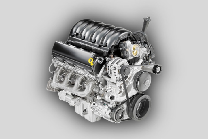 Motor 6.2L con potencia de 425 HP y 460 lb-pie de torque