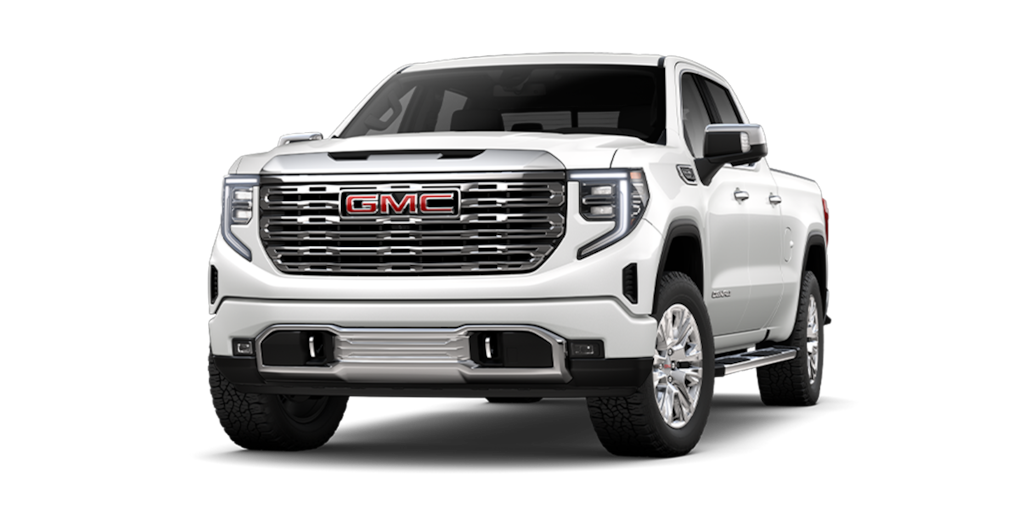 Pickup de lujo GMC Sierra en color abalone white tricoat